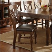 Steve Silver Company Wyndham Dining Side Chair in Distressed Tobacco