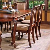 Steve Silver Company Harmony Harpback Dining Side Chair in Rich Cherry