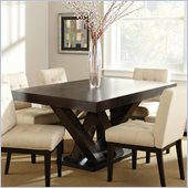 Steve Silver Company Tiffany Rectangular Dining Table in Espresso