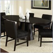 Steve Silver Company Maurice Contemporary Oval Dining Table in Sleek Black