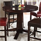 Steve Silver Company Hartford 48 Inch Round Counter Height Dining Table in Dark Cherry