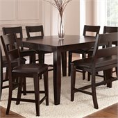 Steve Silver Company Victoria Counter Height Dining Table w and  Butterfly Leaf in Mango