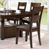Steve Silver Company Gibson Ladderback Upholstered Dining Side Chair in Espresso