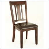 Steve Silver Company Gibson Straight Back Upholstered Dining Side Chair in Espresso