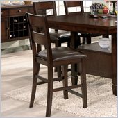 Steve Silver Company Gibson Ladderback Upholstered Counter Dining Chair