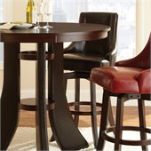 Steve Silver Company Brooks Swivel Bar Stool in Brown