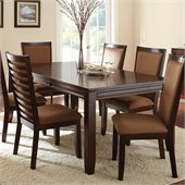 Steve Silver Company Cornell Rectangular Dining Table with Leaf in Rich Espresso