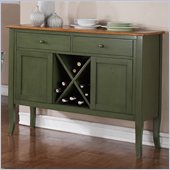 Steve Silver Company Candice Server in Oak and  Green