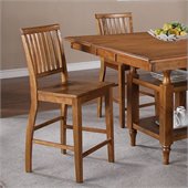 Steve Silver Company Candice Counter Height Dining Chair in Oak
