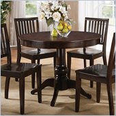 Steve Silver Company Candice Round Dining Table in Dark Espresso