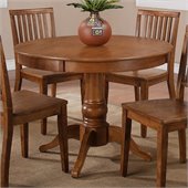 Steve Silver Company Candice Round Dining Table in Oak