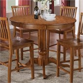Steve Silver Company Candice Round Counter Height Dining Table in Oak