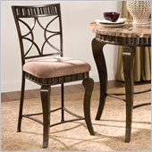 Steve Silver Company Hamlyn Counter Height Dining Chair in Brown Marble Veneer