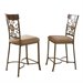 Steve Silver Thompson Counter Height Dining Chair in Metal and Cherry