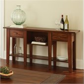 Steve Silver Company Desoto Sofa Table in Dark Oak Finish