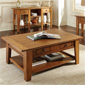 Steve Silver Company Liberty Cocktail Table in Oak Finish