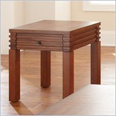 Steve Silver Company Lambert Modern End Table in Multi-Step Cherry Finish