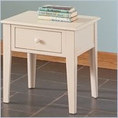 Steve Silver Company Eva End Table in Multi-Step White Finish