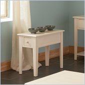 Steve Silver Company Eva Chairside End Table in Multi-Step White Finish