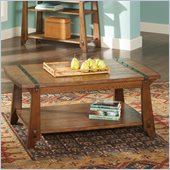 Steve Silver Company Harrison Cocktail Table in Oak Finish