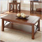 Steve Silver Company Rosewood Cocktail Table in Chestnut Finish