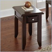 Steve Silver Company Murphy Chairside End Table in Multi-Step Rich Espresso
