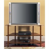 Steve Silver Company Tivoli Faux Marble Top TV Stand in Multi-Step Cherry