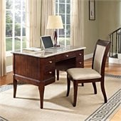 Steve Silver Company Marseille Marble Top Writing Desk