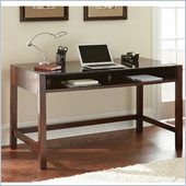 Steve Silver Company Lamar Writing Desk in Classic Espresso with Glass Surface
