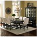 Steve Silver Company Leona 7 Piece Dining Table Set in Dark Hand Rubbed