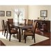 Steve Silver Company Cornell 7 Piece Rectangular Dining Table Set in Espresso