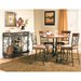 Steve Silver Thompson 5 Piece Counter Dining Table Set in Cherry