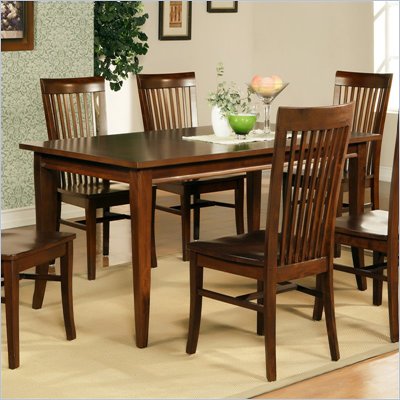 Steve Silver Company Angel Rectangular Casual Dining Table in Espresso Finish