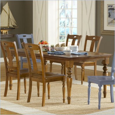 Steve Silver Company Barbados Casual Dining Table in Honey Oak Finish