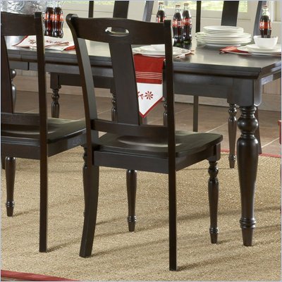 Steve Silver Company Barbados Wood Casual Side Chair in Chocolate Finish