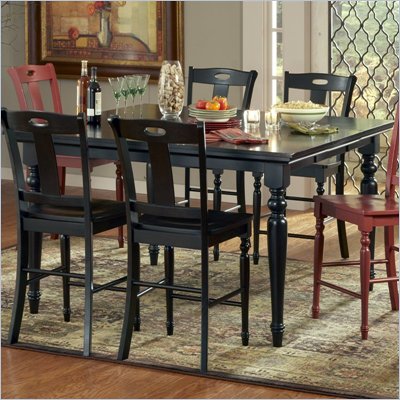 Steve Silver Company Barbados Counter Height Dining Table in Chocolate Finish