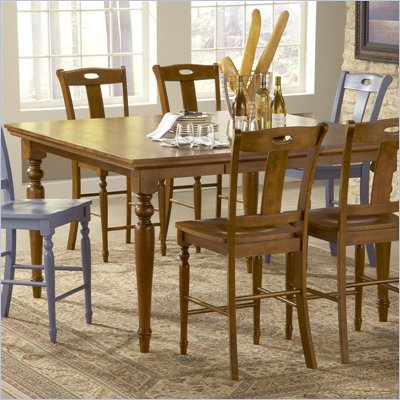 Steve Silver Company Barbados Counter Height Dining Table in Honey Oak Finish