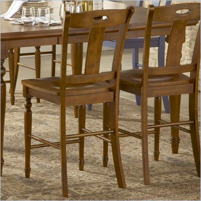Steve Silver Company Barbados Casual Wood Counter Side Chair in Honey Oak Finish