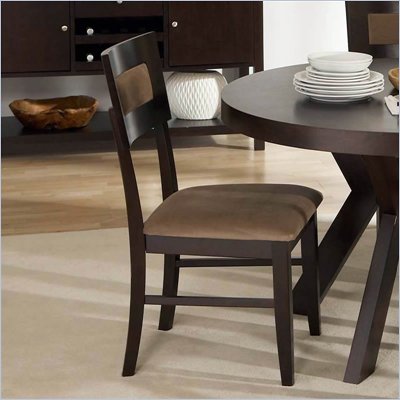 Steve Silver Company Boulevard Fabric Dining Side Chair in Merlot