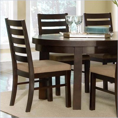 Steve Silver Boulevard Fabric Dining Side Chair in Dark Merlot