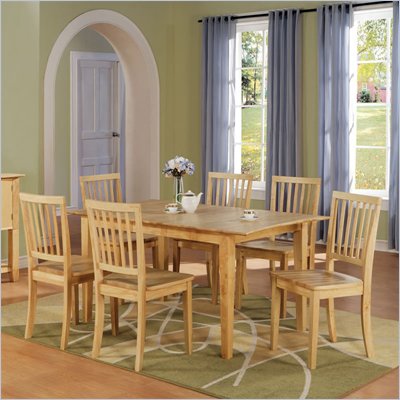 Steve Silver Company Branson 7 Piece Dining Set in Natural