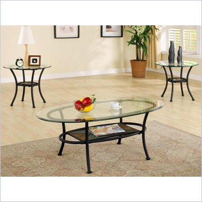 Steve Silver Company Carolyn 3 Piece Coffee Table Set