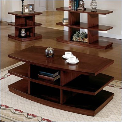 Steve Silver Company Citadel Cherry Coffee Table with Casters