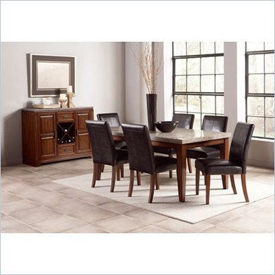 Steve Silver Company Clayton 8 Piece Dining Set (Free Chair Included)