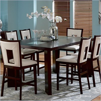 Steve Silver Company Delano Counter Height Dining Table in Espresso