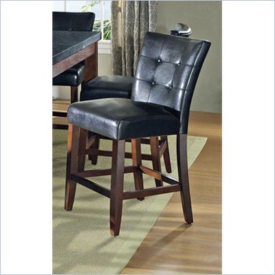 Steve Silver Company Granite Bello Counter Parsons Chair in Black