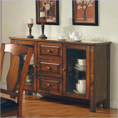Steve Silver Company Lakewood Rich Oak Server