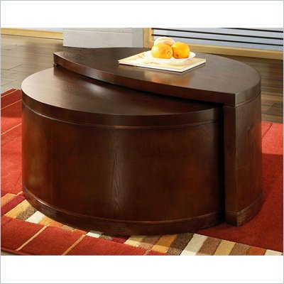 Steve Silver Company Luna Cocktail Table in Rich Cherry