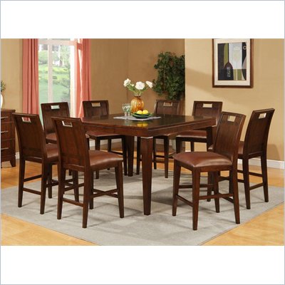 Steve Silver Company Lusaka Counter Table with 18 Inch Leaf