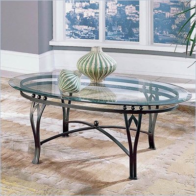 Steve Silver Company Madrid Glass Top Coffee Table